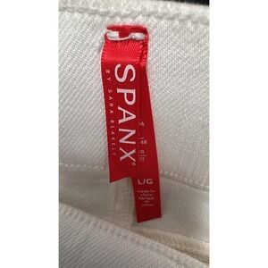 Spanx Distressed Skinny Jean White Pull On Denim Leggings 20229R Large